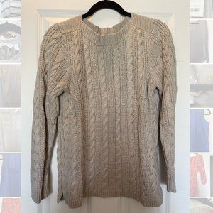 Vineyard Vines Oatmeal Cable Knit Sweater
